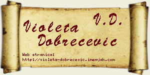Violeta Dobrečević vizit kartica